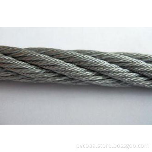 7x37 316 Stainless Steel Wire Rope Strength With 20mm For C